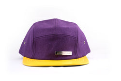 Purp and Yellow 5 panel hat - Dome5